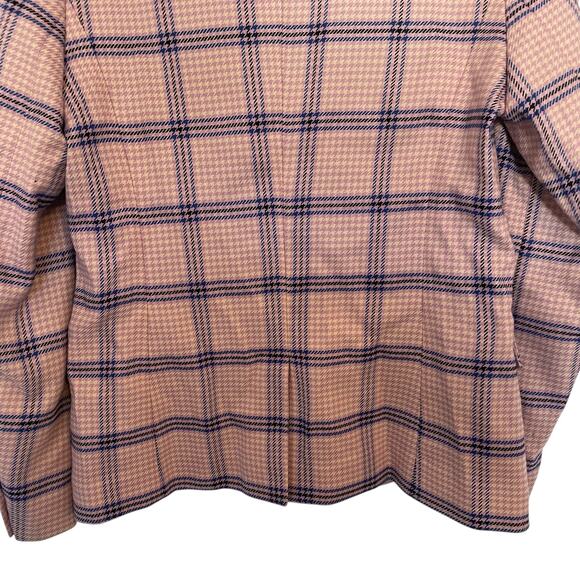 Scotch & Soda Houndstooth Checked Classic Tailored Blazer Womens Pink Size M - Picture 9 of 14